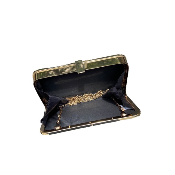 Rampage Black and Gold Clutch - Picture 2 of 8